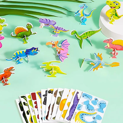 Pop-Out Dinos 3D Dinosaur Puzzle
