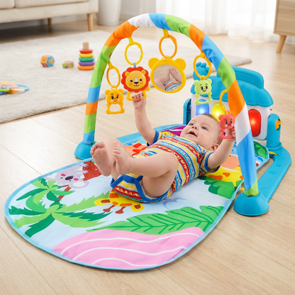 Jungle Play Gym Baby Activity Mat with Piano