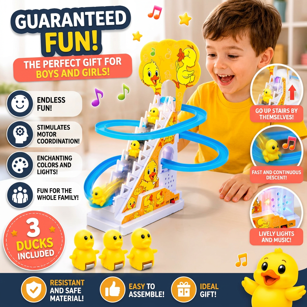 Duckling Steps Musical Climbing Stair Toy with Lights