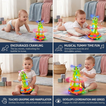 Jazzy Caterpillar Spinning Musical Light Toy