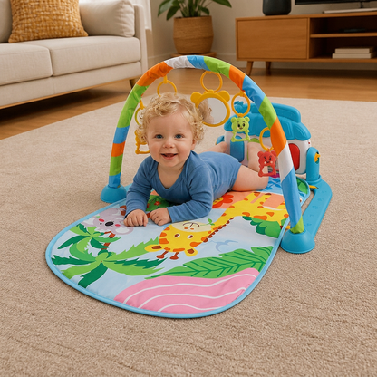 Jungle Play Gym Baby Activity Mat with Piano
