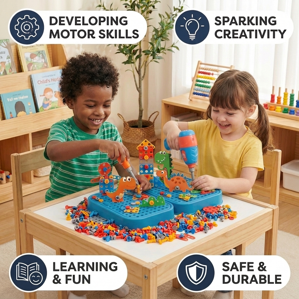 Dino Builder Kids Construction Tool Set
