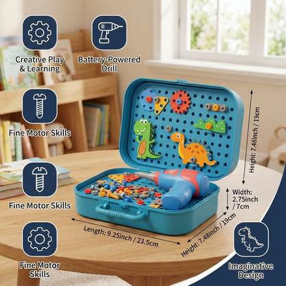 Dino Builder Kids Construction Tool Set