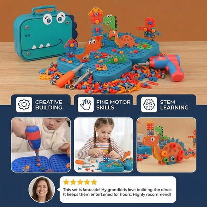 Dino Builder Kids Construction Tool Set