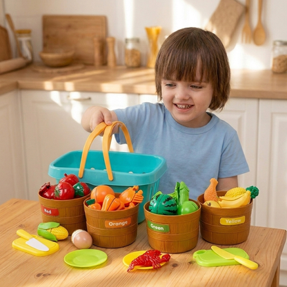 Cutting Fruit and Vegetable Play Food Set