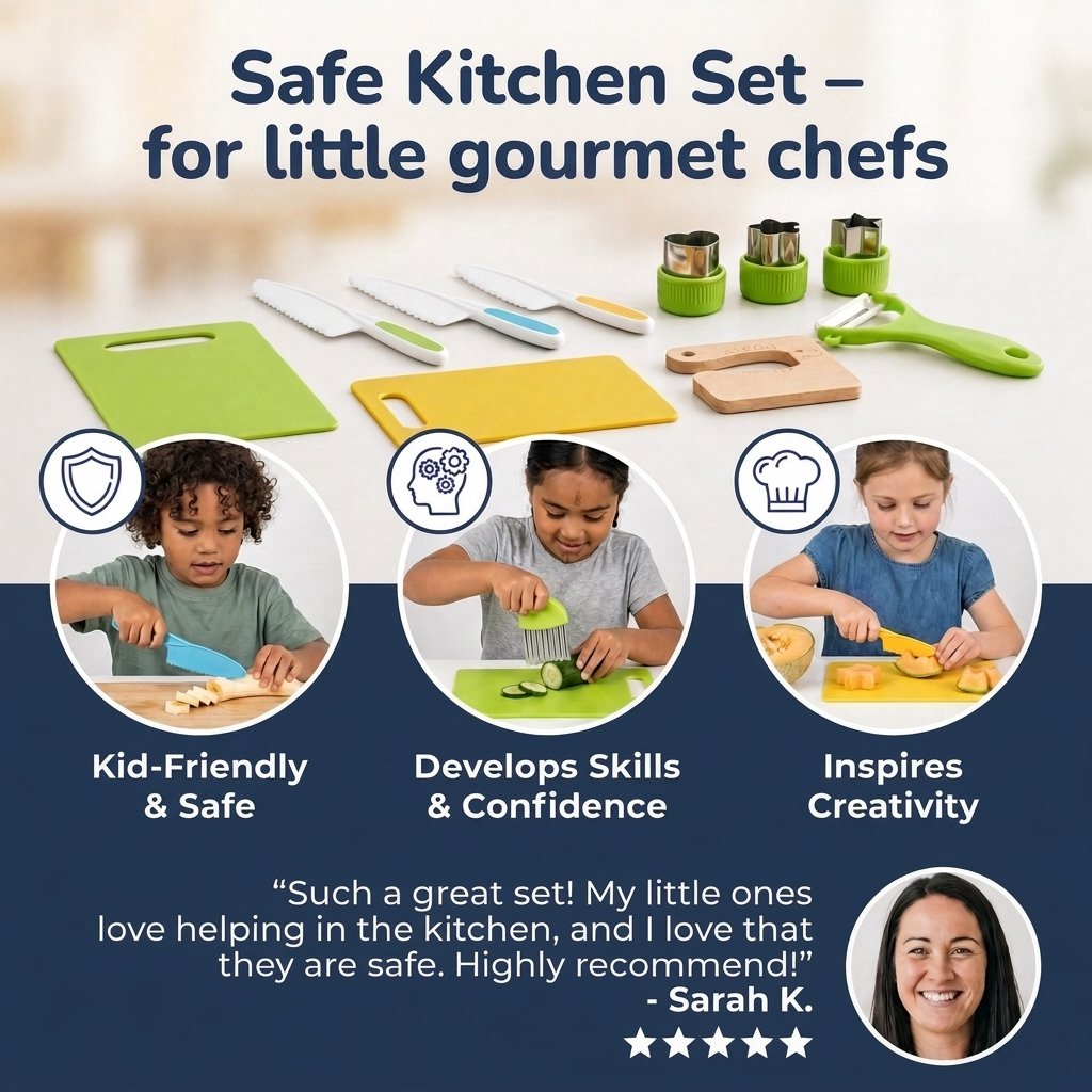 Little Gourmet Chefs Kids Kitchen Play Set