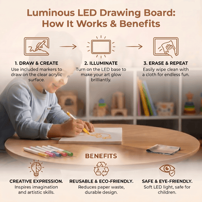 Magic Glow LED Drawing Board for Kids - Betina Baby & Kids